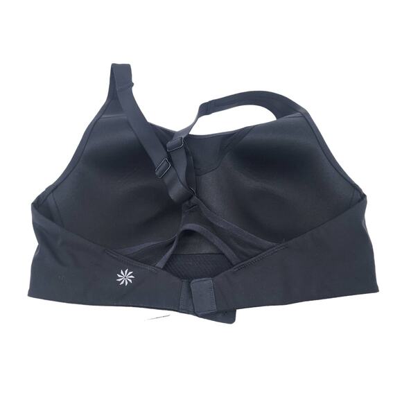 Athleta Black High Impact Racerback Open Mesh Back Advance Bra B-G Size 34B - Picture 4 of 4